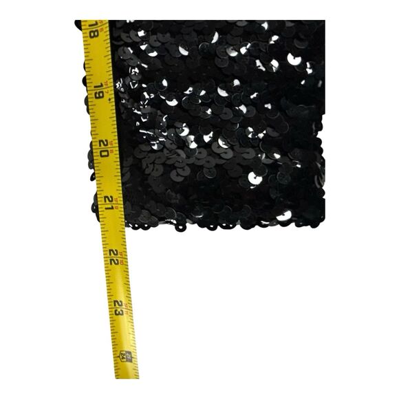 Vtg  DNKY Black Sequined Pants Stretch Size S Pull-On Party NYE Made In USA NWT - Picture 7 of 10